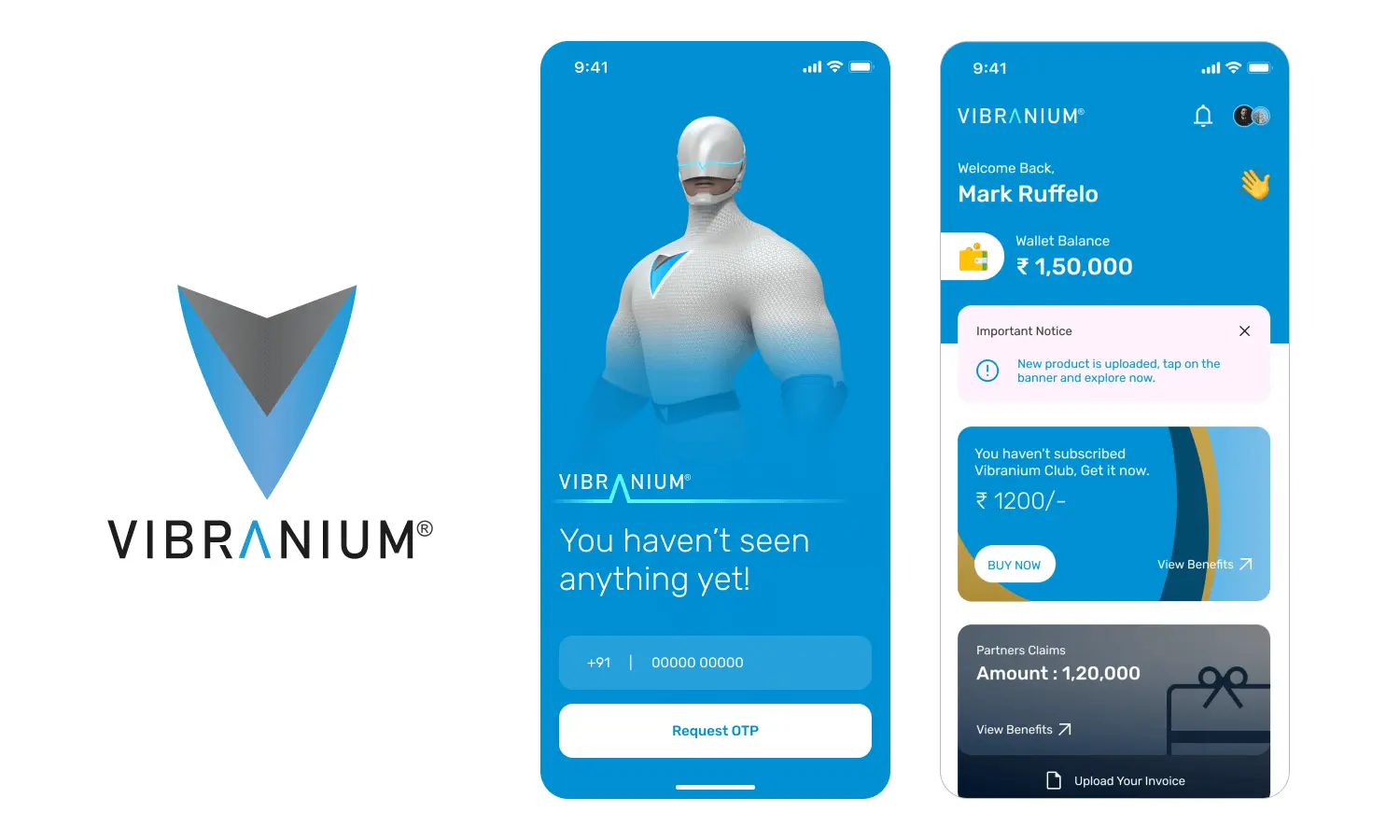 Vibranium mobile app work - Praxalyte Technology
